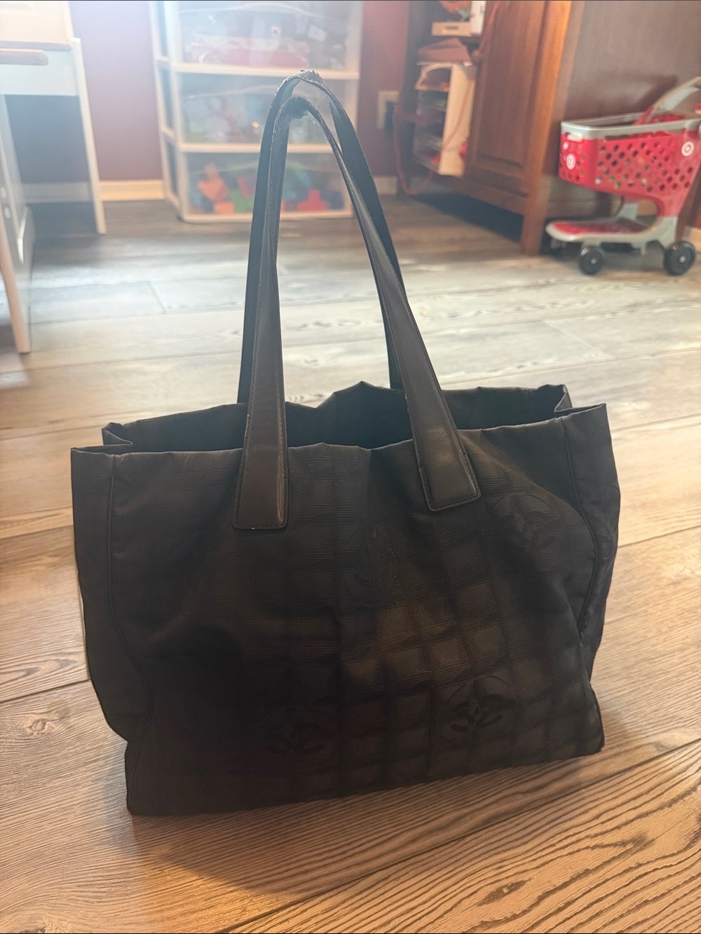 Authentic Vintage Chanel Black MM Tote